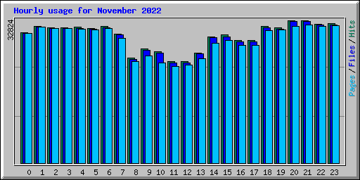 Hourly usage for November 2022